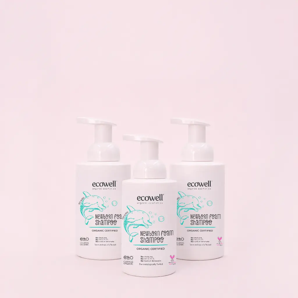 3 x Organic NewBorn Foam Shampoo (300ml)
