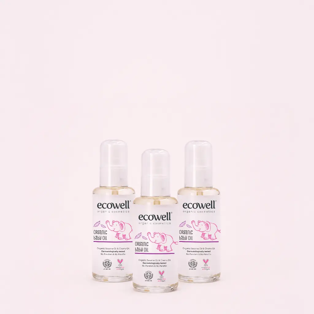 3 x Organic Baby Massage Oil (100ml)
