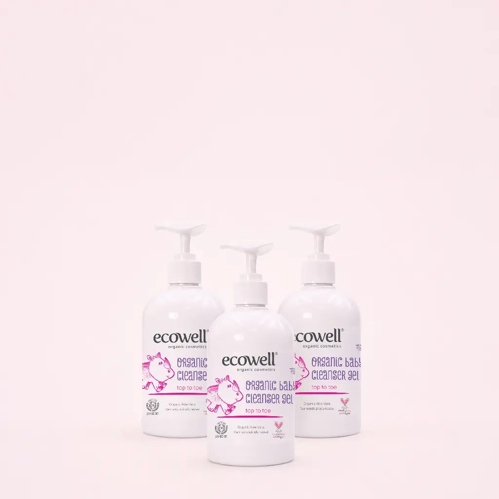 3 x Organic Baby Cleanser Gel (500ml)